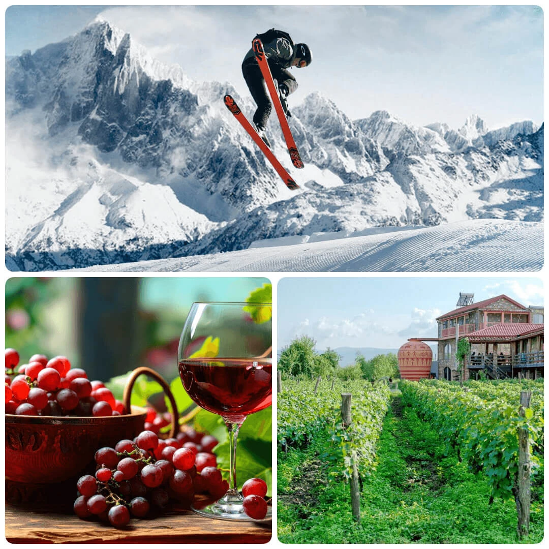 Kakheti & Kazbegi – 2-Day Wine & Mountains Adventure
