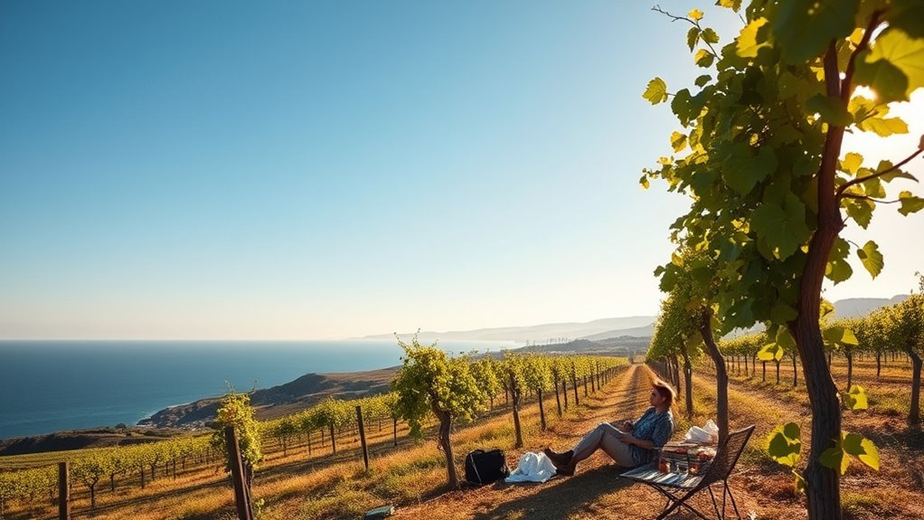 South Australia scenery during warm autumn weather in March