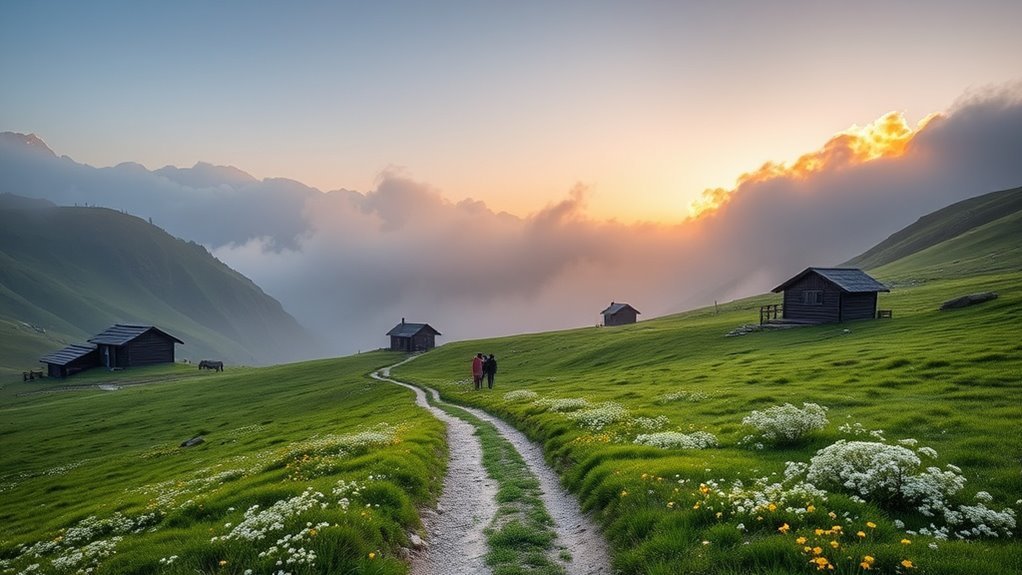 Scenic view of pine forests and alpine meadows on Zorkun Plateau, Osmaniye, Turkey