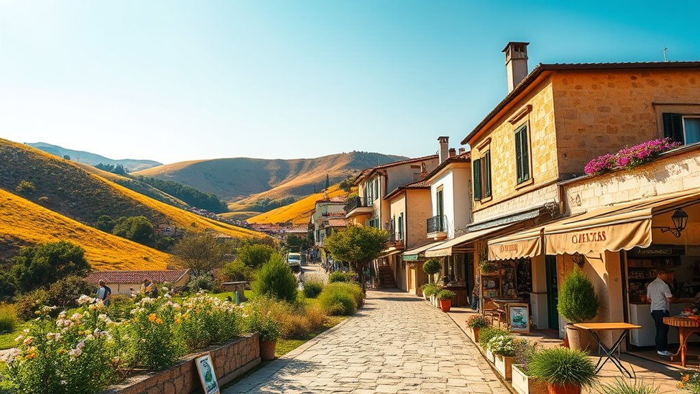 Spring and early autumn rural landscape in Musabeyli, Kilis