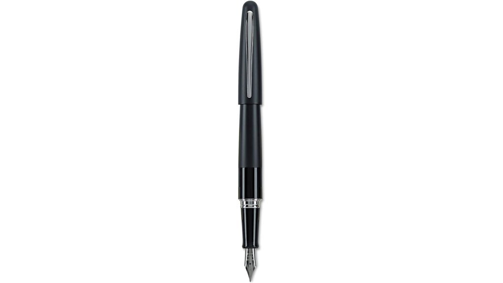 black barrel medium nib