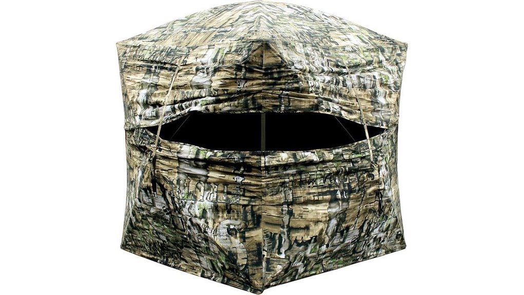camo ground blind hunting
