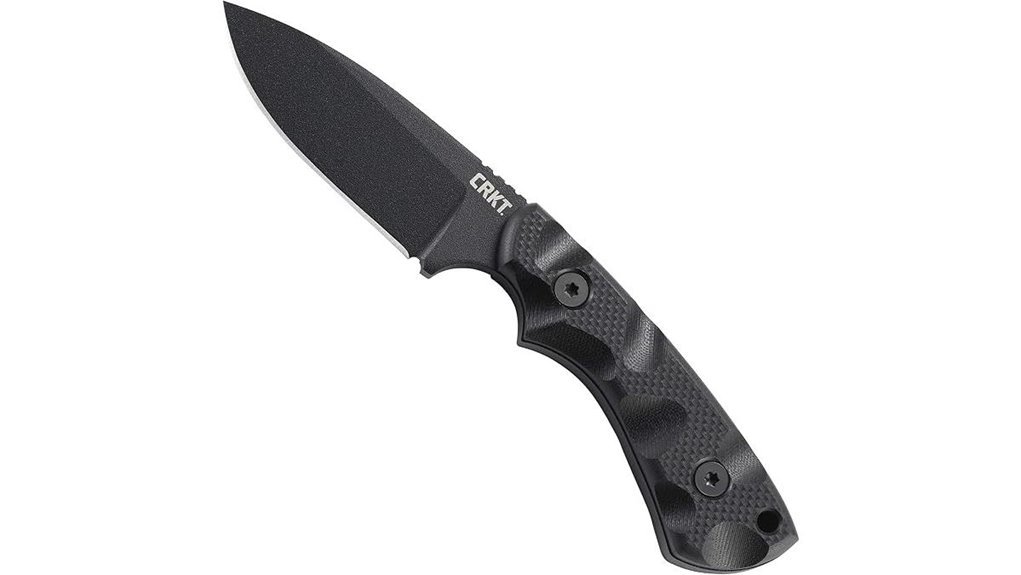 compact black outdoor knife