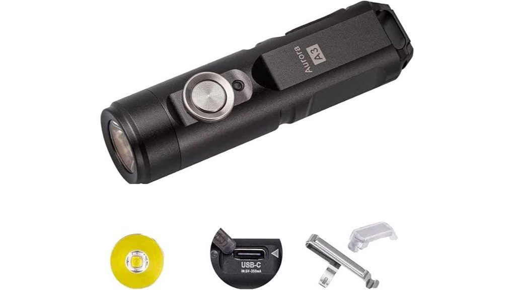 compact led keychain flashlight
