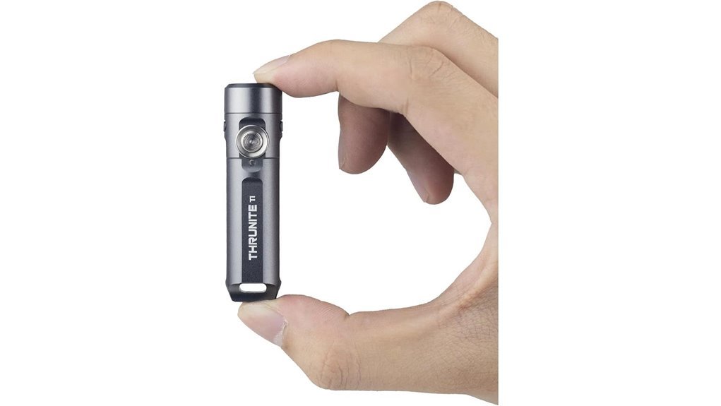 compact rechargeable keychain flashlight