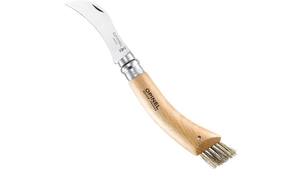 curved stainless steel knife