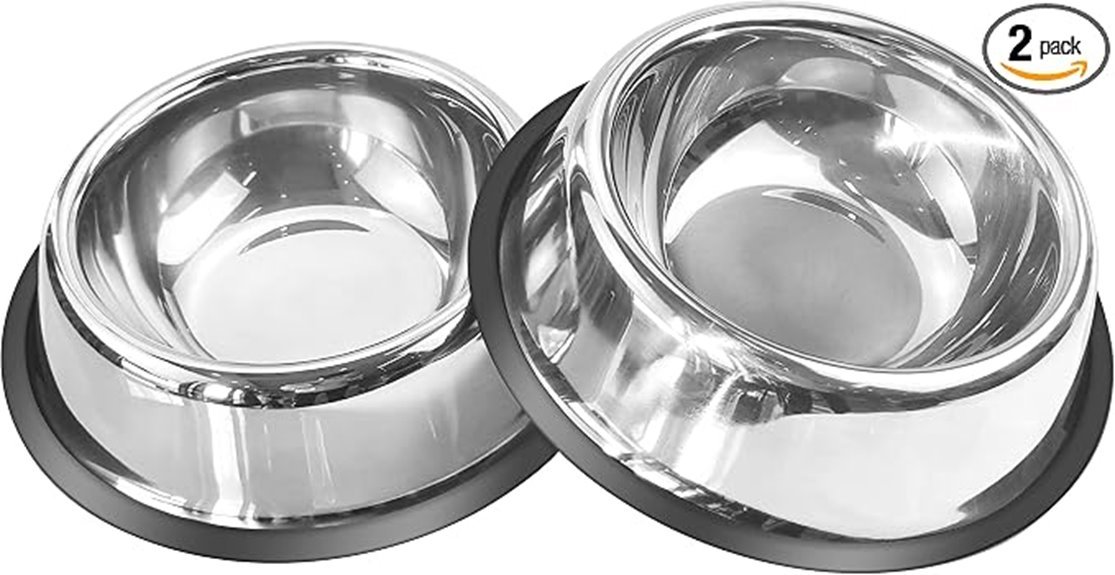 durable dog bowls set
