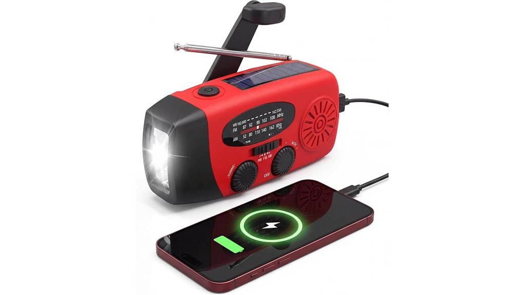 emergency hand crank radio