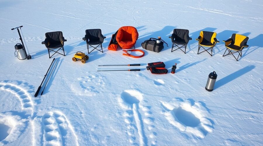 essential ice fishing gear