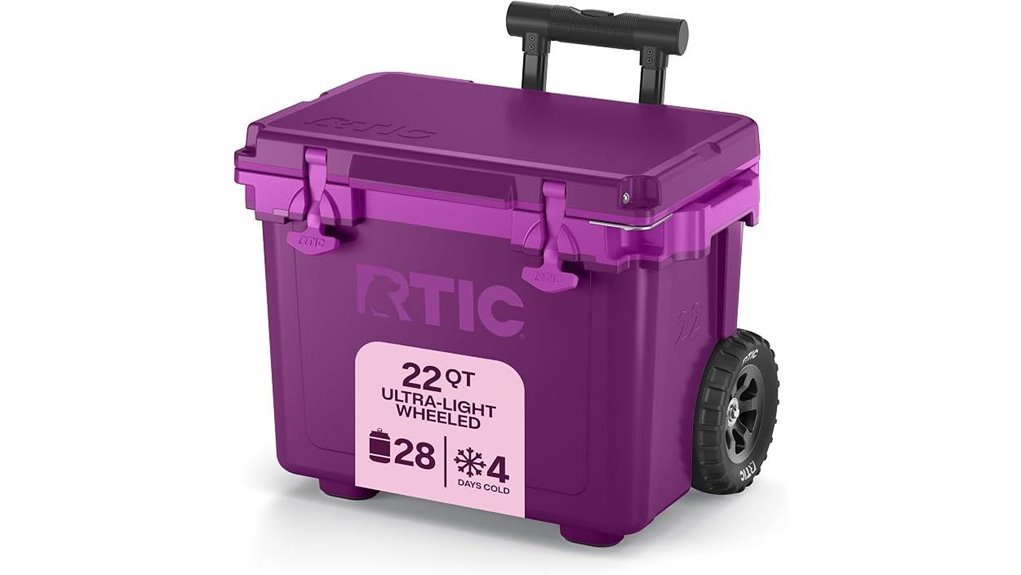 lightweight wheeled cooler design