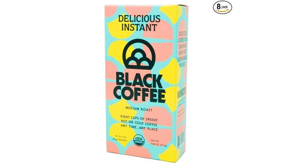 organic instant coffee packets