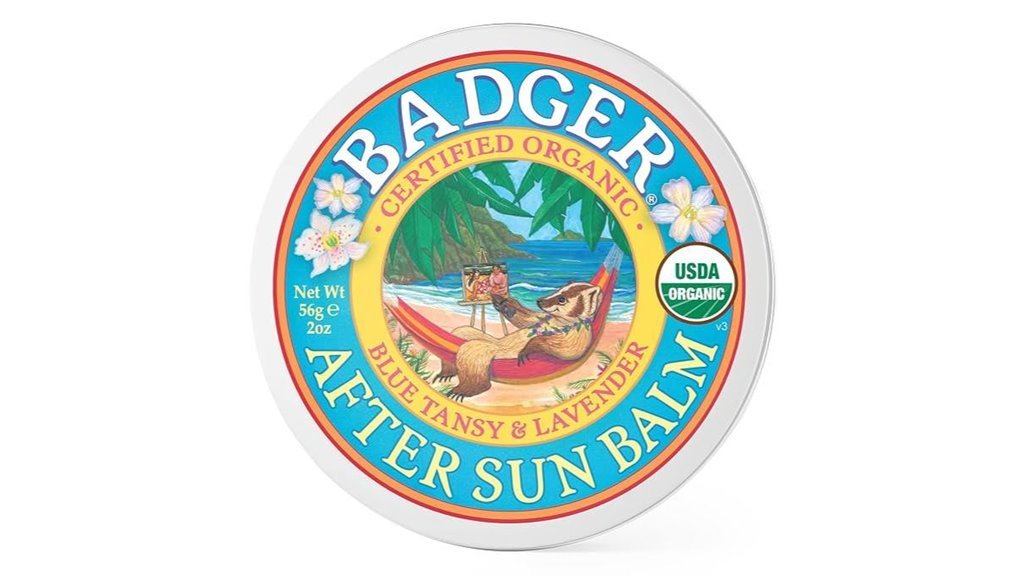 organic sunburn relief balm