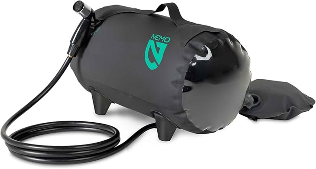 portable outdoor shower solution