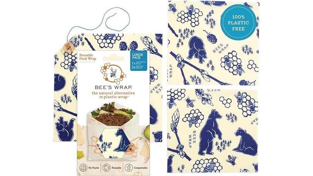 reusable beeswax food wraps
