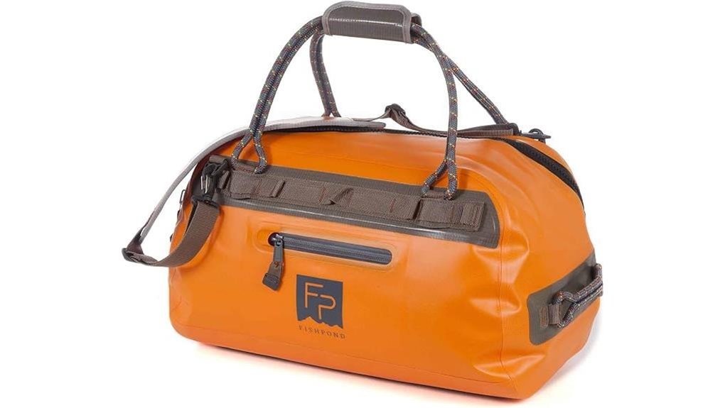 submersible orange duffel bag