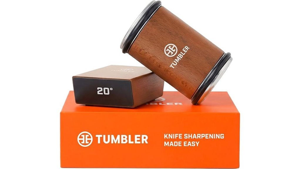 wooden tumbler knife sharpener